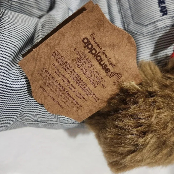 Robert Raikes Lionel Teddy Bear Conductor Wood Foot Face Signed Autograph Teddy - Picture 9 of 10